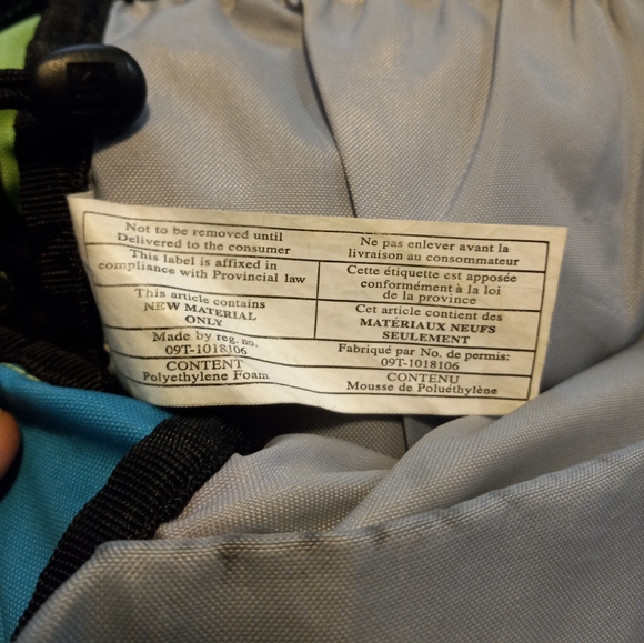 Retro 80s style Burton color block backpack neon green pink blue - Picture 9 of 9